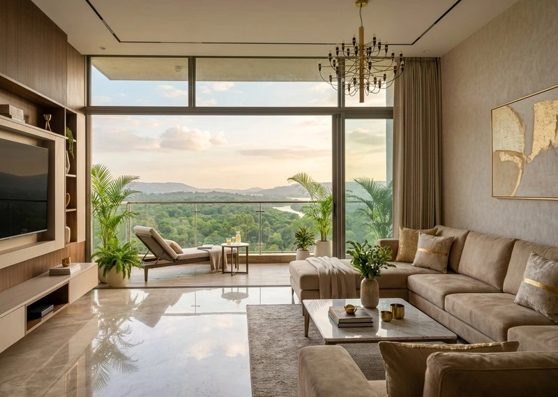 Kohinoor Gold Kalyan Living Room Interiors